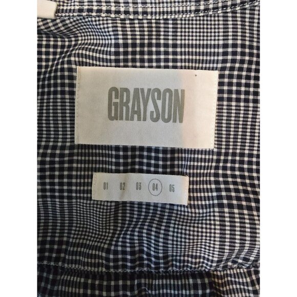 Grayson Anthropologie Gray The Hero Button Up Shirt in Plaid L - Picture 3 of 5